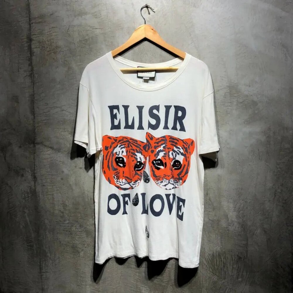 Gucci  oversized tiger t-shirt XS